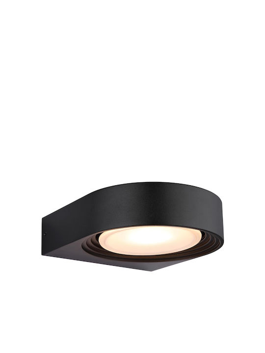 Globo Lighting Επιτοίχιο Εξωτερικό Φωτιστικό LED IP44 6.3W με Θερμό Λευκό Φως 16x6.6εκ.
