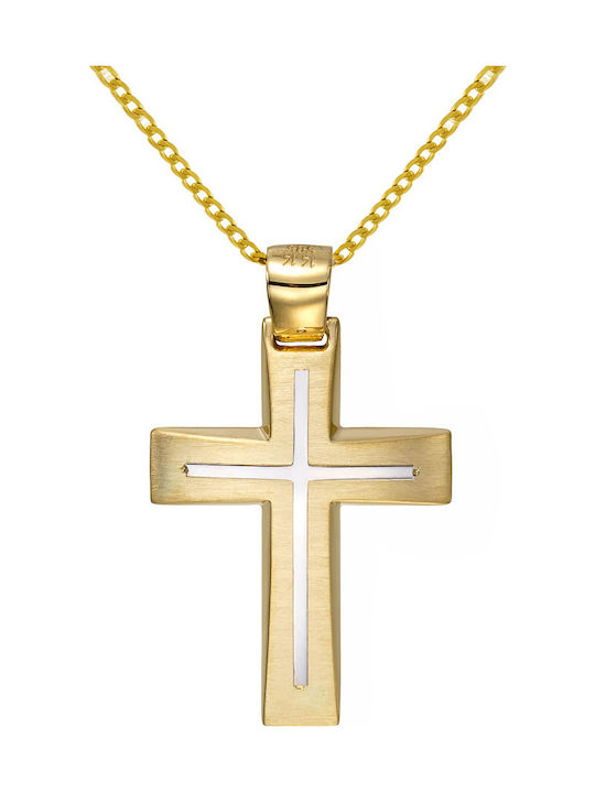 Papoulidis Jewellery Χρυσός Σταυρός 14Κ Διπλής Όψης Papoulidis Jewellery Χρυσός Σταυρός 14Κ Διπλής Όψης