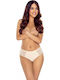 Women's Slip with Lace Beige