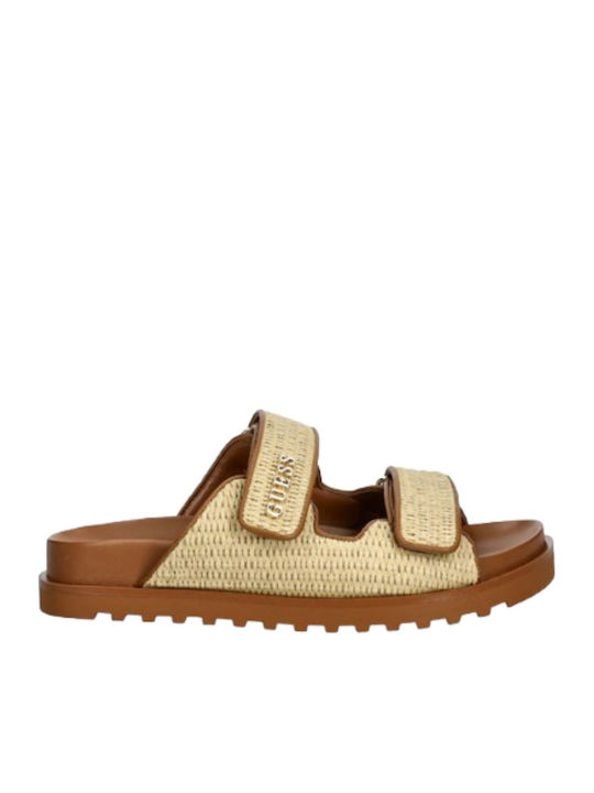 Guess Γυναικεία Σανδάλια Μπεζ