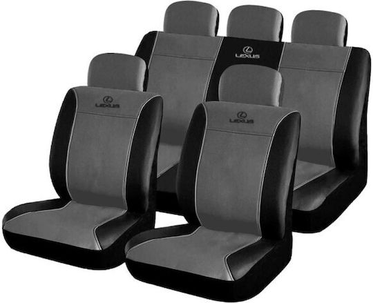 Takeposition Set Huse Auto 9buc Piele sintetica Gri