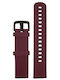 Status Rubber Strap Burgundy 22mm