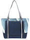 Doca Fabric Beach Bag Blue