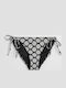Bikini Slip με Κορδονάκια Black