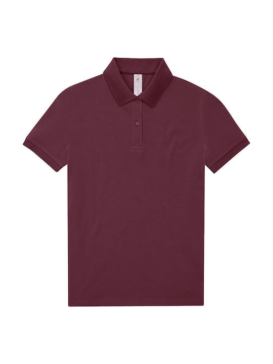B&C Men's Promotional Polo T-Shirt Burgundy