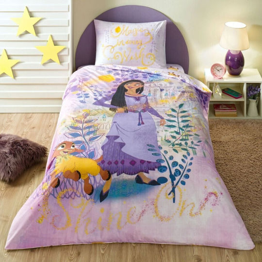 Disney Σετ Παιδική Παπλωματοθήκη Μονή Μωβ