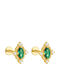 Charmy Earrings made of Silver Gold Plated with Stones