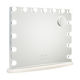 Flamingueo Makeup Mirror Wall with Light 15x15cm White