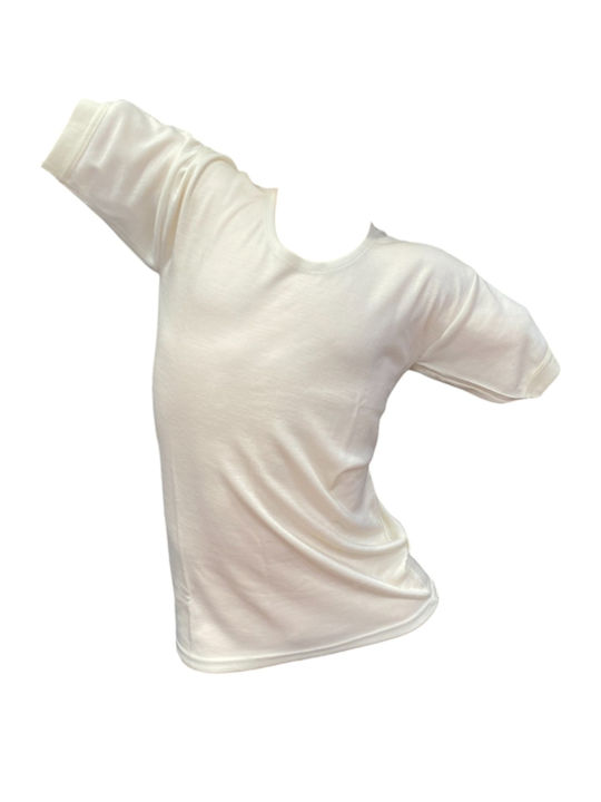 Men's Undershirt Short-sleeved Ecru