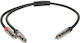 Metro Audio Systems Py-020 Cablu RCA de sex masculin - RCA de sex masculin 0.5m