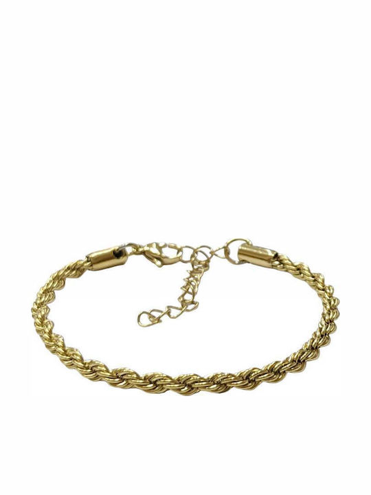 Tatu Moyo Chain Hand Spiral made of Steel Gold-plated Thin Thickness 4mm