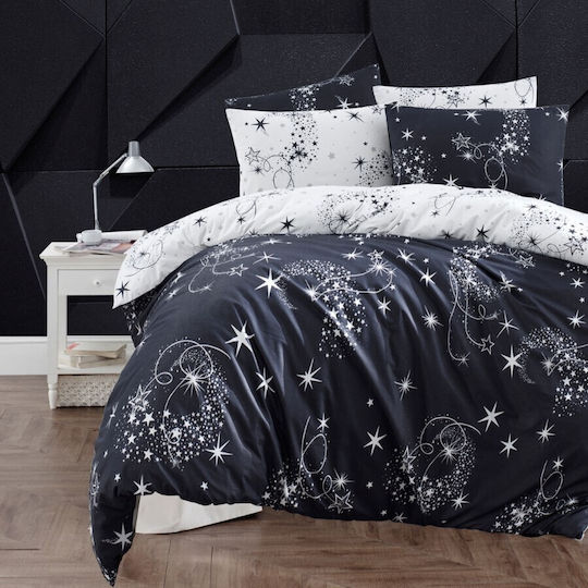 100% Cotton Ranforce Bed Linen 6 Pieces First Choice Glare Shining Stars