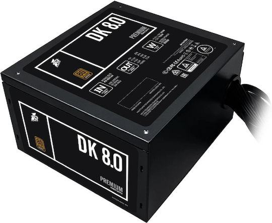 1STPLAYER DK PREMIUM 8.0 800W Черен Компютърно захранване Пълен кабел 80 Plus Bronze
