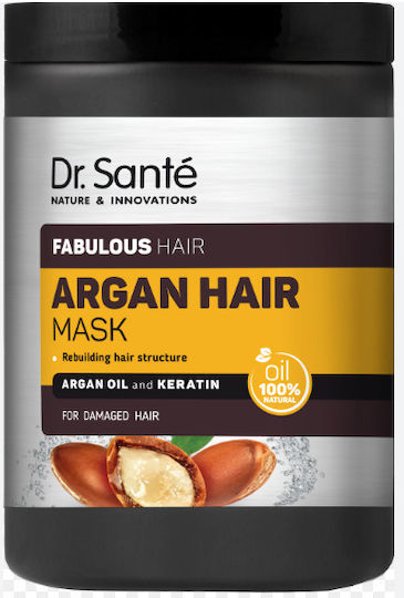 Dr. Sante Argan Μάσκα Μαλλιών για Επανόρθωση με Argan Oil & Κερατίνη 1000ml