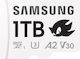 Samsung PRO Plus microSDXC 1TB U3 V30 A2 UHS-I 180MB/s με αντάπτορα
