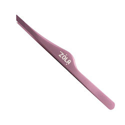 Zola Professional Beveled Tweezers Eyebrows Light Pink