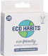 Eco Habits Βαμβακερές Μπατονέτες Μπαμπού Συσκευασία 100 Τμχ Λευκές