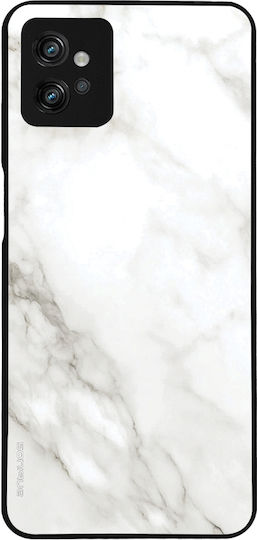 Carcasă Seria Sonique Marble pentru Motorola Moto G32 Alb