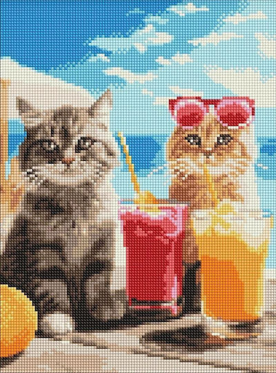 Pictură Mozaic cu Diamante Peisaj Pitoresc 30x40cm