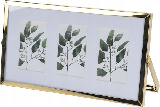 Μεταλλική Κορνίζα Home Styling Collection Τρεις Φωτογραφίες Passe-partout 22 X 12 X 1 Cm Μεταλλική Κορνίζα Home Styling Collection Τρεις Φωτογραφίες Passe-partout 22 X 12 X 1 Cm