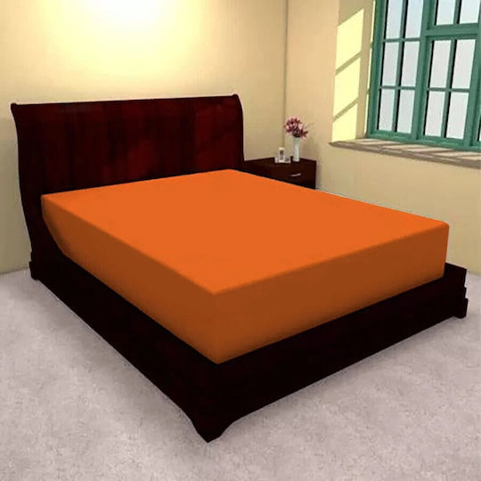 Pucioasa Διπλό 140x200+25εκ. με Λάστιχο Πορτοκαλί Pucioasa Διπλό 140x200+25εκ. με Λάστιχο Πορτοκαλί