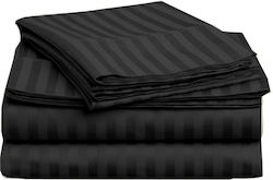 Damask Bed Sheet 240x260cm Black Damask Bed Sheet 240x260cm Black