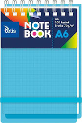 Teka Notizbuch 100 Blätter Quadrat Blau