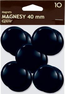 Magneti Kw Trade Grand 40 mm Negru Pachet de 10 Bucăți