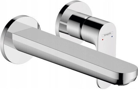 Hansgrohe Built-in Mixer & Spout Set for for Bathroom Sink Silver