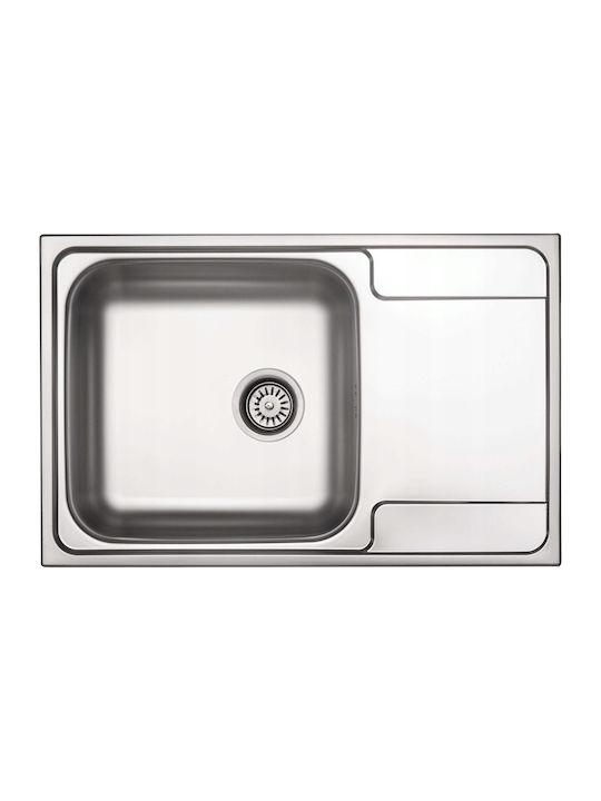 Deante Ένθετος Νεροχύτης Inox Μ79xΠ50cm Μαύρος