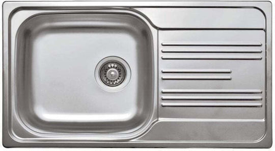 Deante Drop-In Chiuvetă Inox cu robinet L43.5xW78cm Argintiu