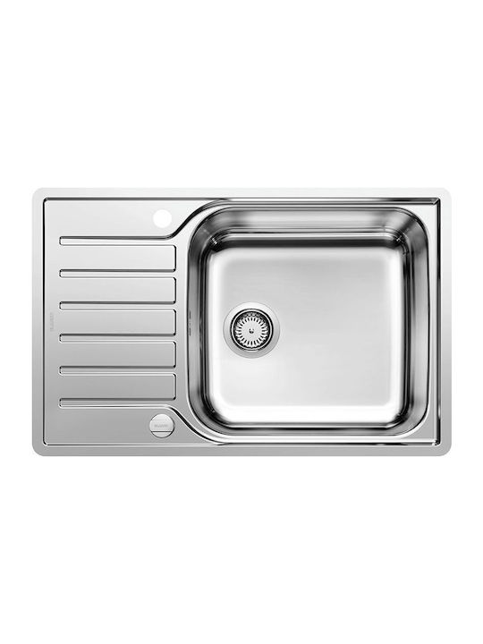 Blanco Ένθετος Νεροχύτης Inox Brushed με Μπαταρία Μ78xΠ50cm Ασημί