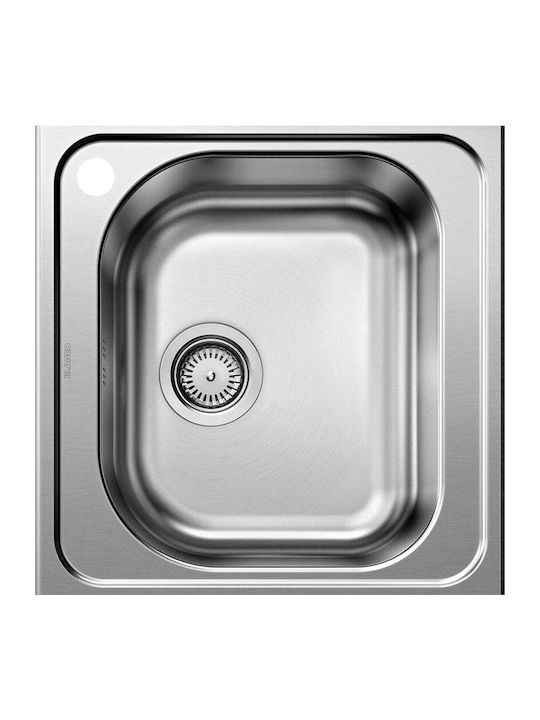Blanco Drop-In Chiuvetă Inox Periat cu robinet L48xW50cm Argintiu