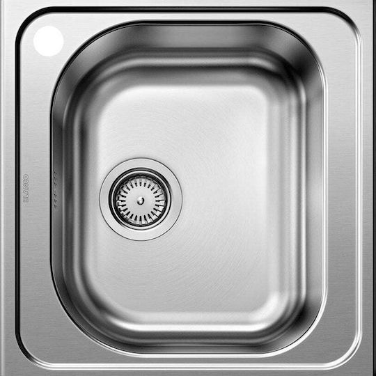 Blanco 525320 Drop-In Inox Brushed with Faucet Μ48xΠ50cm Silver