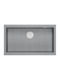 GraniteQ Drop-In Sink Inox Satin W76xD44cm Silver