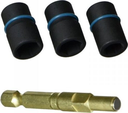 Makita Pneumatic Sockets Hexagons with Frame Host 1/2 Inch Set 3 Pieces