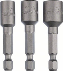 Bosch Bosch Hexagon Sockets with Frame Host 1/2 Inch Set of 3 Pieces Bosch Bosch Hexagon Sockets with Frame Host 1/2 Inch Set of 3 Pieces