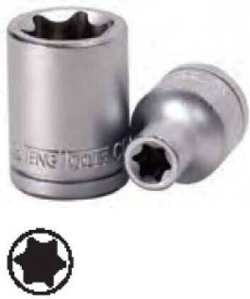 Teng Tools Καρυδάκι Αέρος Torx με Καρέ Υποδοχής 1/2" Μέγεθος E20