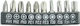 Dedra Set of 10 Bits 25mm Sl5.5 6.5 Ph1/2-2 Pieces Pz1/2-2 Pieces 18a07s11