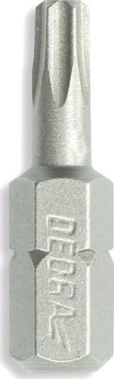Dedra Torx Screwdriver Bits T25x25mm 10pcs Plastic Box 18a03t250-10