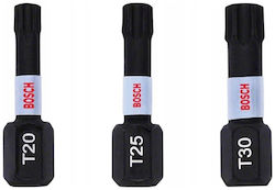 Bosch Impact Control Bit-Set 3-tlg. 25mm T20 T25 T30 Bosch