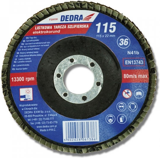 Dedra Schleifscheibe 125x22mm Körnung 60 F21060