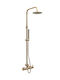 Viospiral Shower Column with Mixer Gold