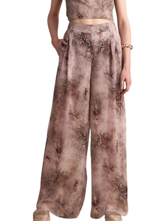 Women's Fabric Trousers Beige