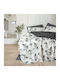 Cotton Box Подредба Плик За Завивка 160x220см Единичен с Калъфка и 1 Чаршаф Антрацит