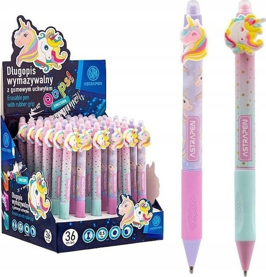 Στυλό Astra Διαγραφόμενο 0,5mm Unicorn 36τμχ Astra
