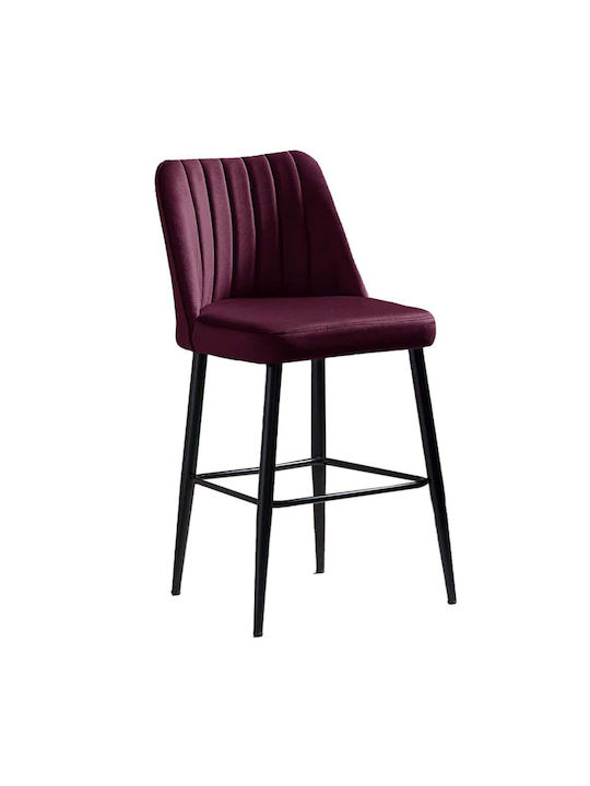 Scaune Bar Metal Vento Claret Red 4buc 49x45x99buc