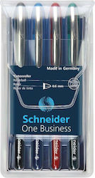 Schneider One Business Pixuri Ballpoint 4 Bucăți
