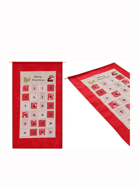 Saska Garden Countdown Calendar 56x87cm Red