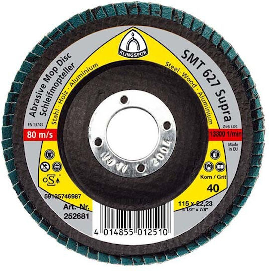 Шлифовъчен диск Klingspor Smt314 Extra 125mm Зърнистост 36 322814